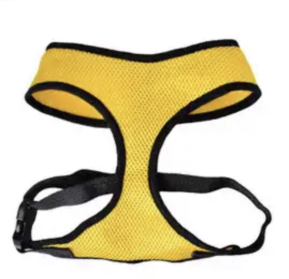 Шлея для собак и кошек Сетка Size S Yellow