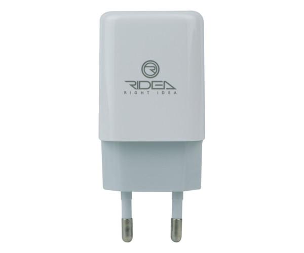 Пристрій зарядний мережевий Ridea RW-21011 Element Duo 2USB 2,1 A без кабелю White