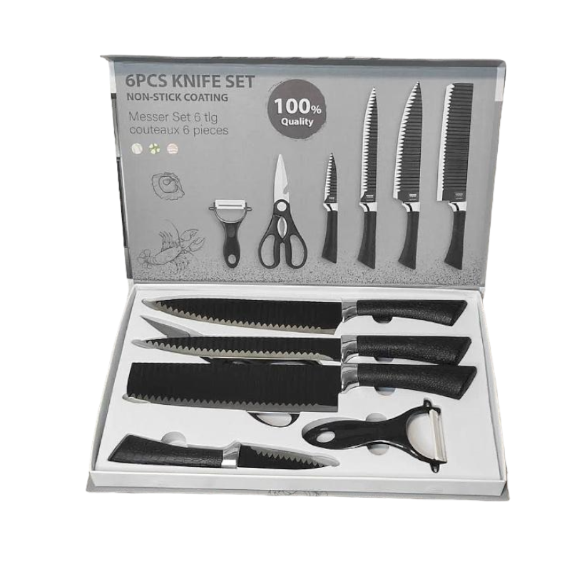 Набір ножів для кухні 6в1 (EL-A-614) Набір ножів для кухні 6в1 (EL-A-614)