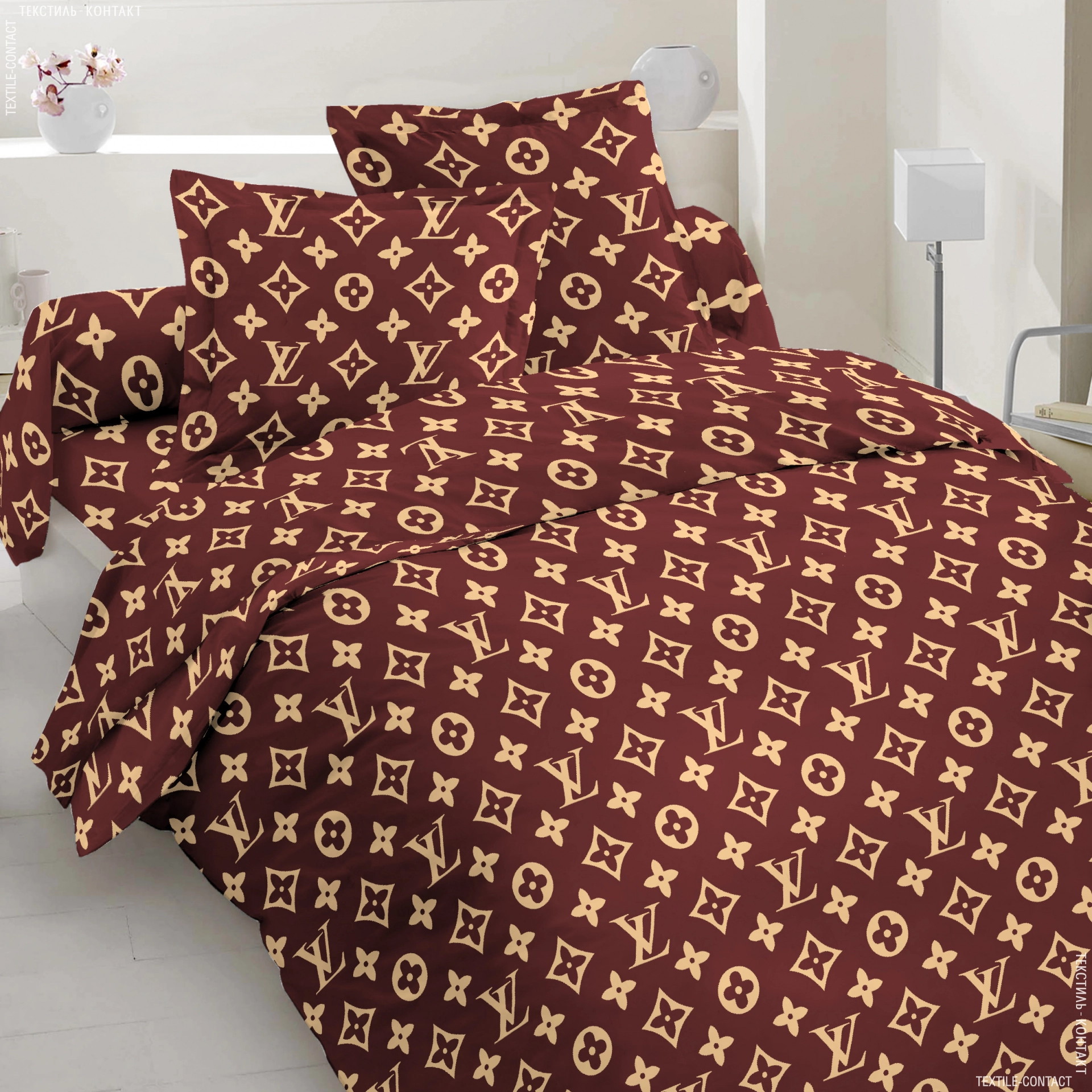 Комплект постельного белья Vital Textile Голд Люкс бязь евро 200х220 см (BLе-741)