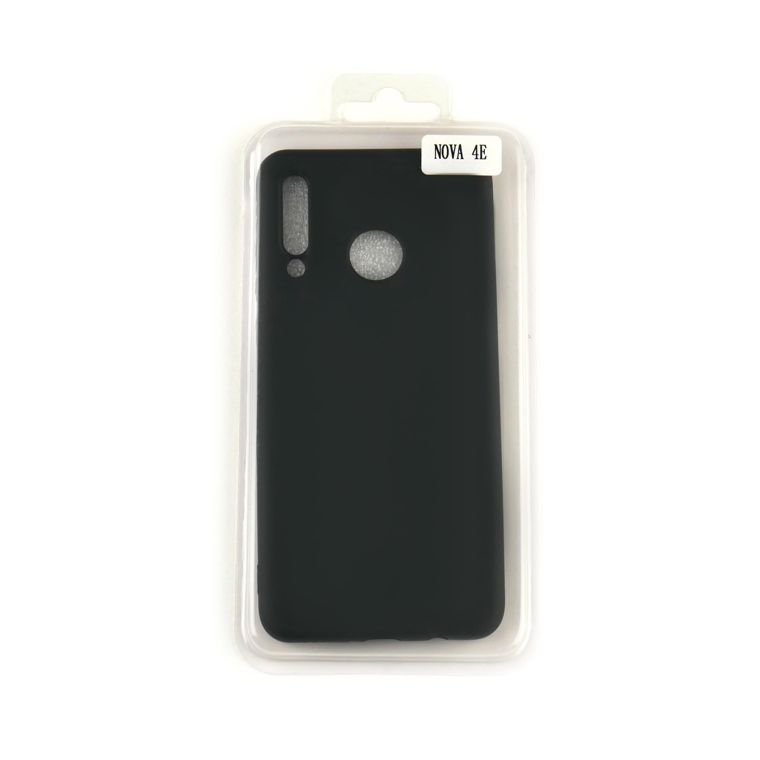 Чехол Silicone Case Full Cover Huawei Nova 4e Черный