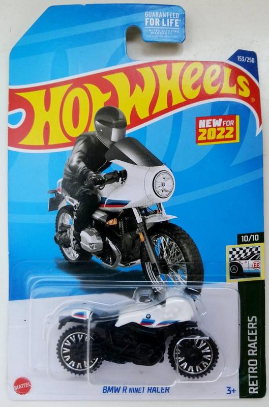 Мотоцикл Hot Wheels BMW R nine T Racer 2022 Retro Racers №153 (HCT47)