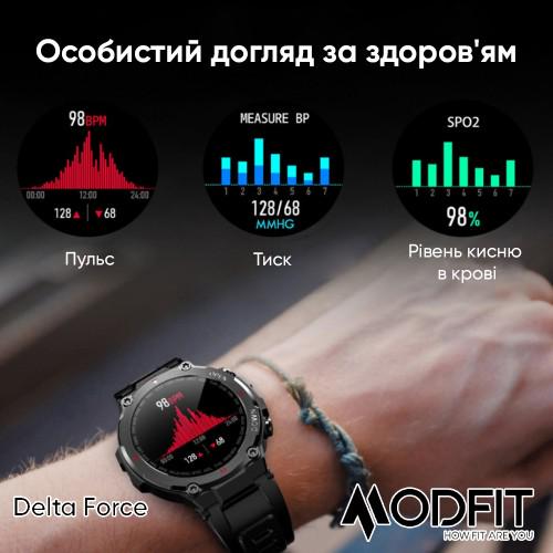 Смарт-годинник Modfit Delta Force All Black - фото 19