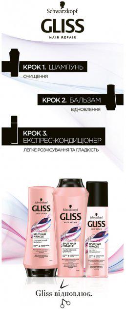 Шампунь для волос Gliss Kur Split Hair Miracle Уплотняющий 400 мл (8463) - фото 3