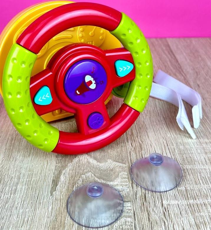 Руль автотренажер музыкальный с креплением на коляску (2323838912)