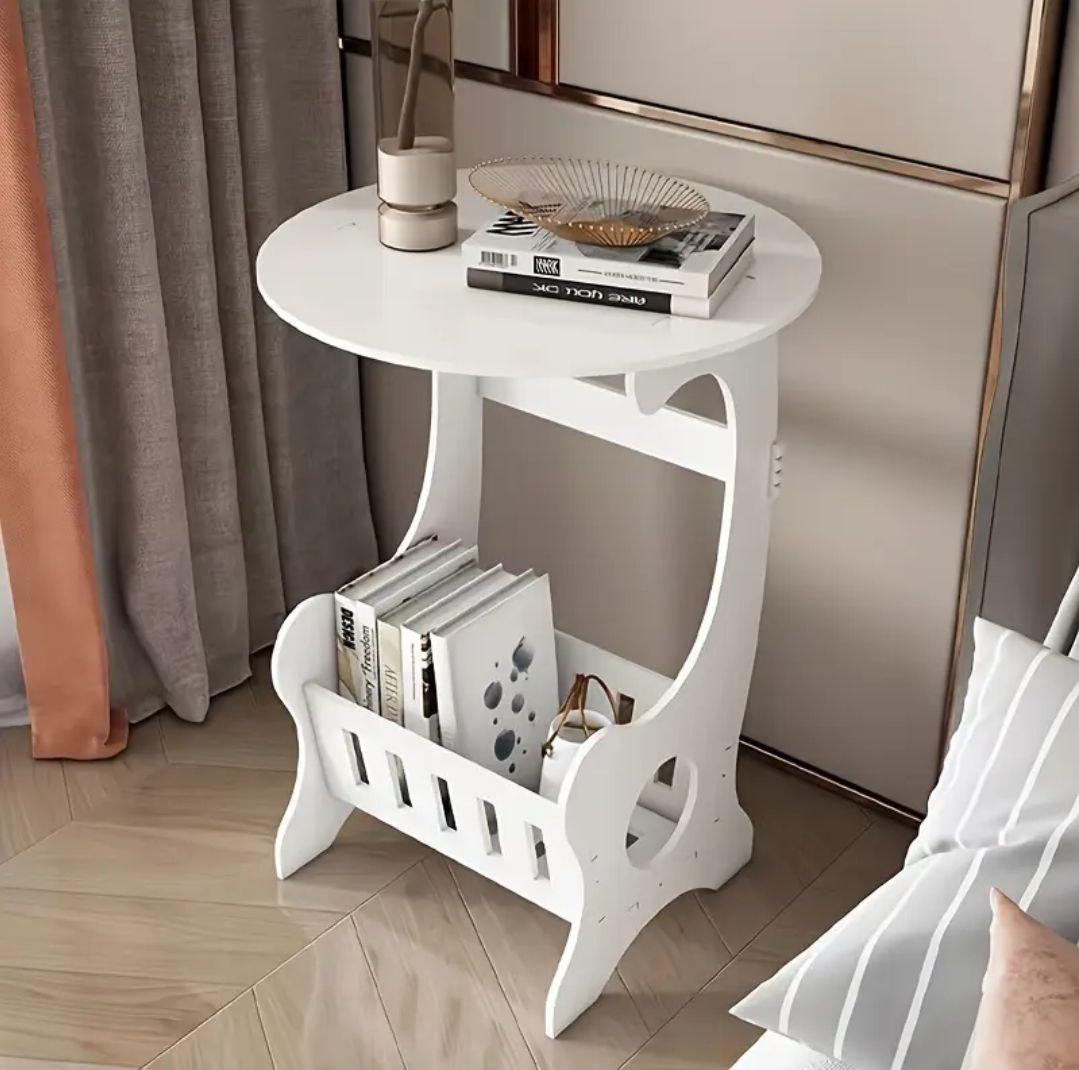 Журнальний столик 36х36х46 см Білий (Д-br-stol-001)