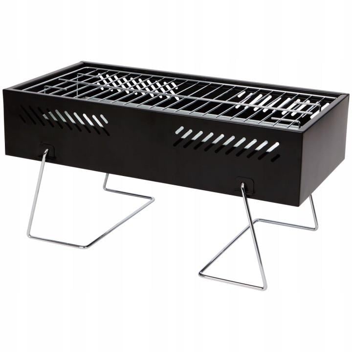 Мангал-гриль вугільний переносний BBQ Time з аксесуарами 45,5x22 см
