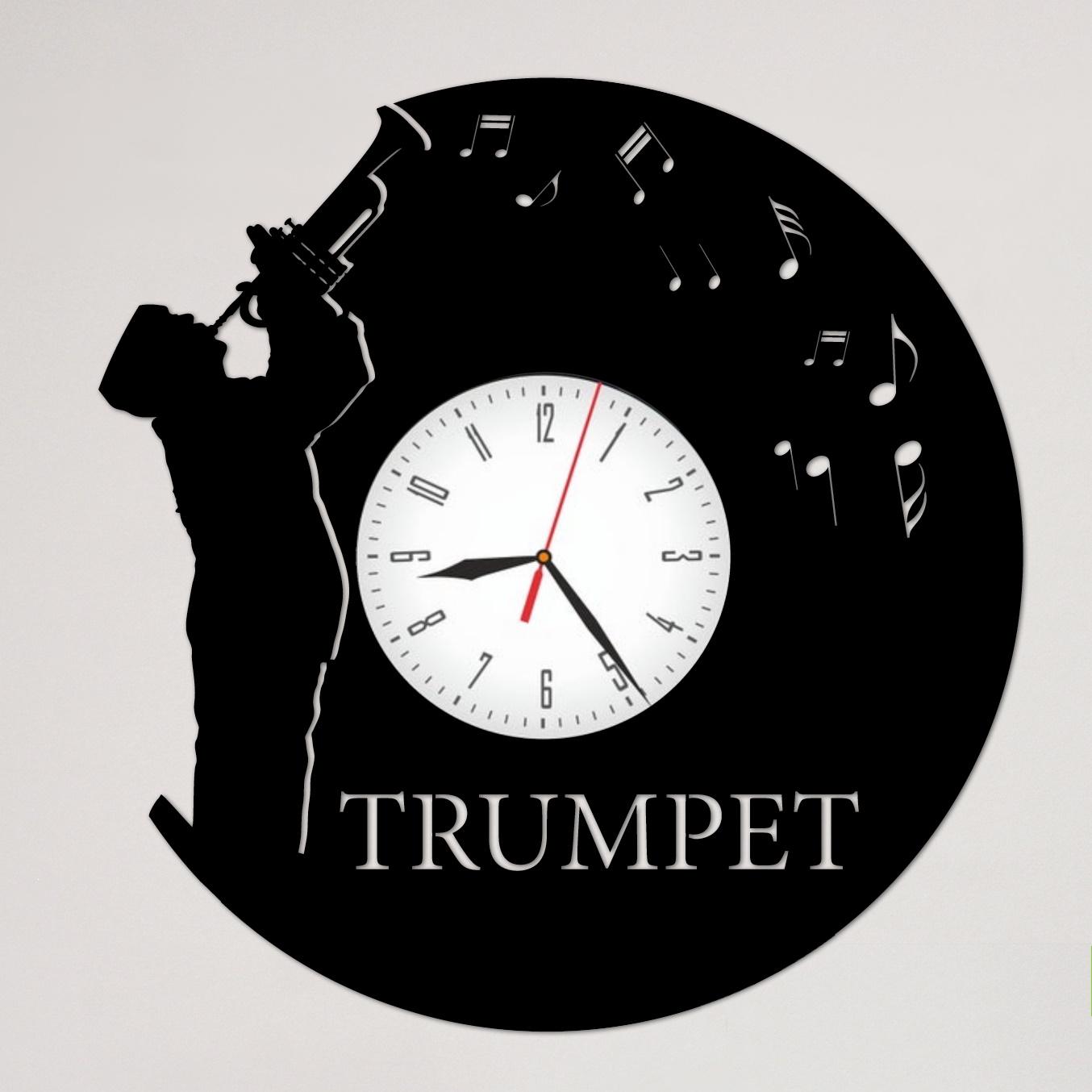 Часы настенные Трубач 2234 из виниловой пластинки