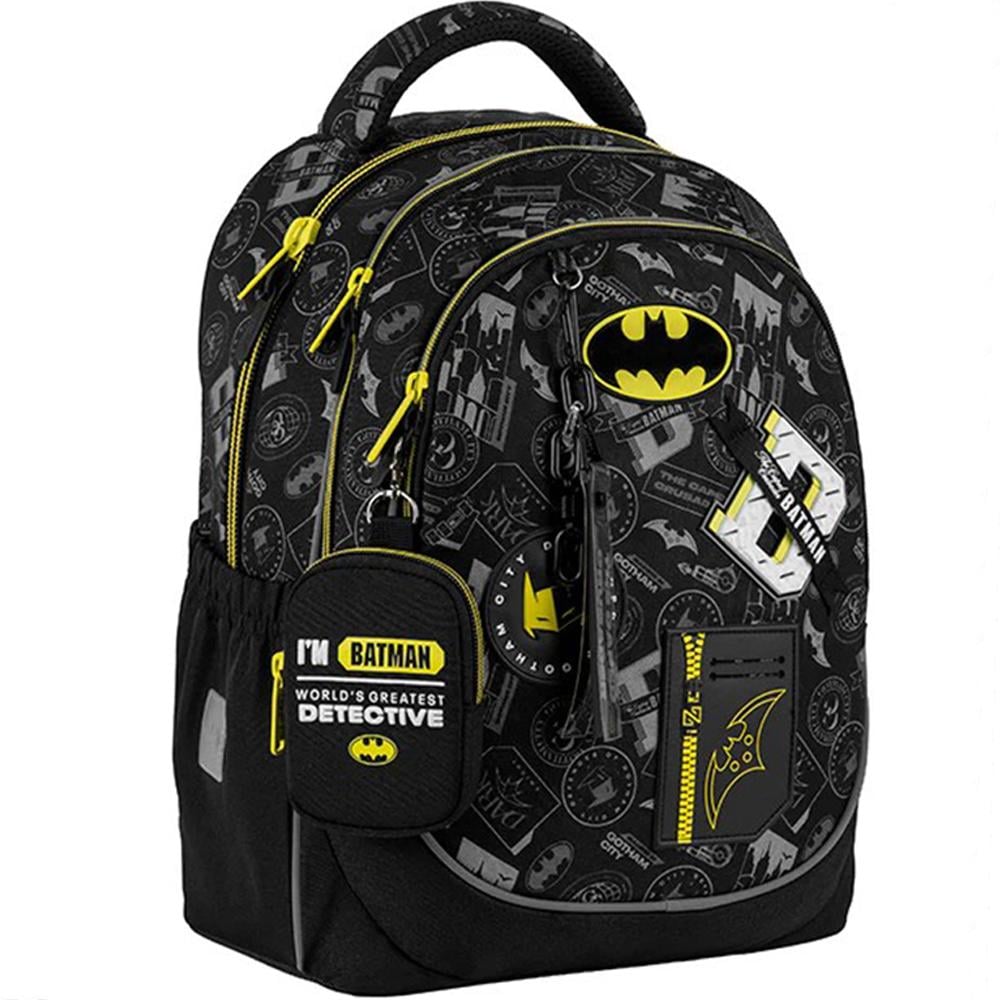 Шкільний набір KITE DC Batman рюкзак/пенал/сумка для взуття (SET_DC25-700M)