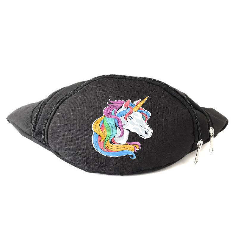 Поясна сумка-бананка Cappuchino toys Unicorn EDN 0011 Чорний (1369989396)