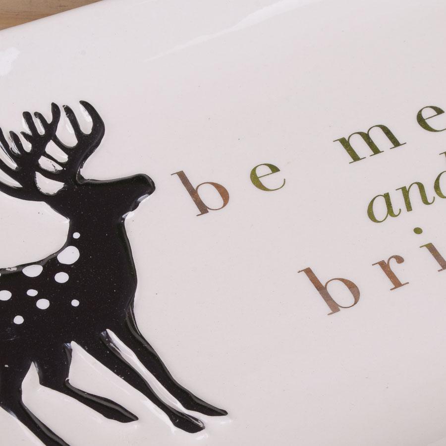 Тарілка керамічна be merry and bright 25,5 см (2264) - фото 2 Тарілка керамічна be merry and bright 25,5 см (2264) - фото 2