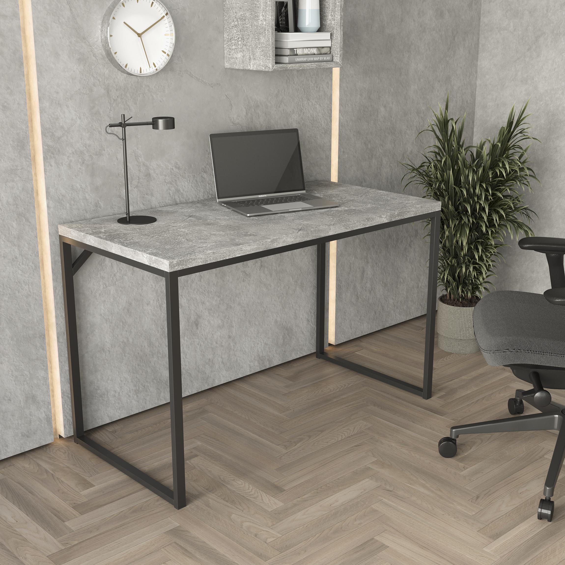 Стол письменный лофт Серия 01 1600х800х32 мм Бетон (23492399)