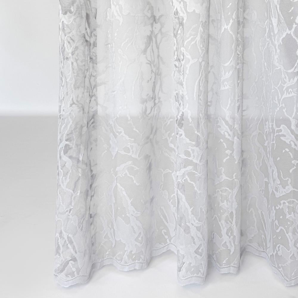 Тканина тюль жакард Мікрія 285 см 57 гр/м2 V-gri