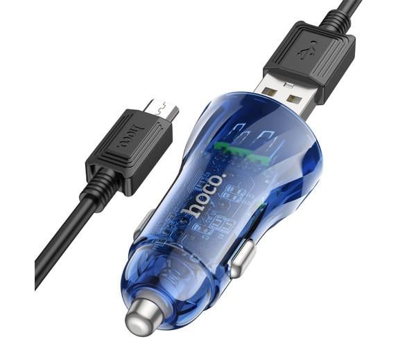 Устройство автомобильное зарядное Hoco Z47 QC3.0 2USB/20W/USB/MicroUSB Black - фото 3 Устройство автомобильное зарядное Hoco Z47 QC3.0 2USB/20W/USB/MicroUSB Black - фото 3