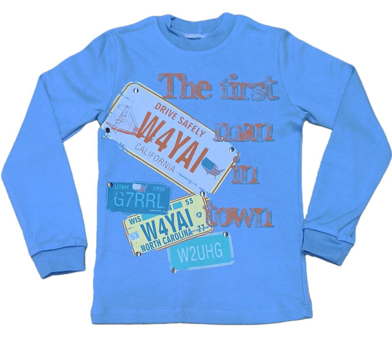 Джемпер для хлопчика GABBI Номера 122 см Темно-блакитний