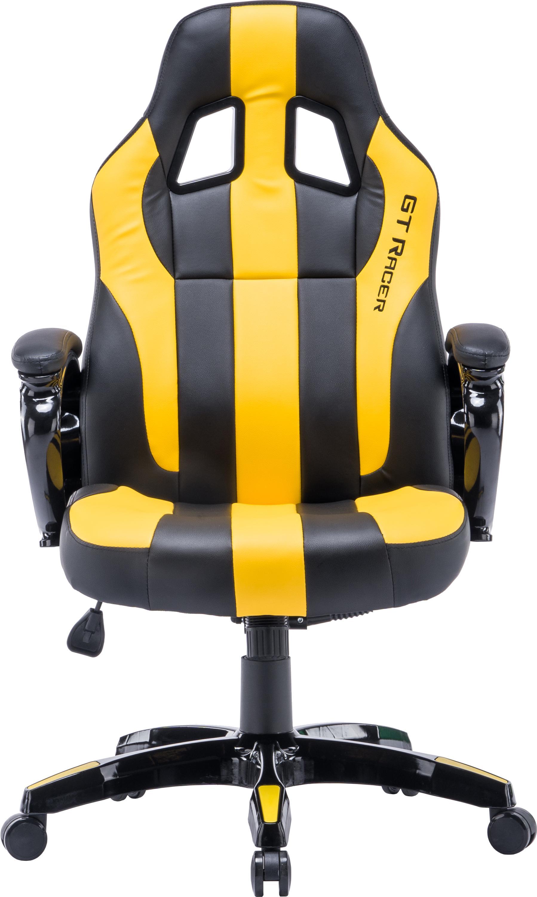 Кресло геймерское GT Racer X-2774 Black/Yellow
