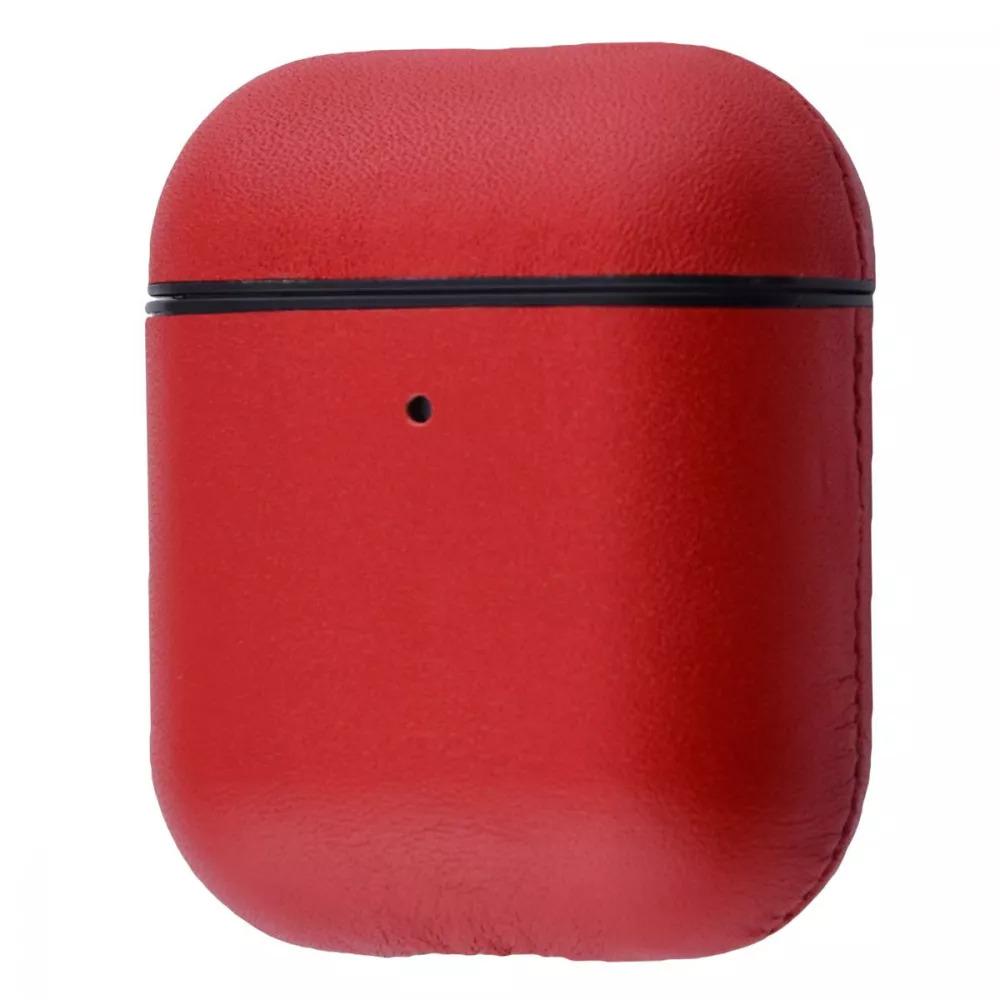 Чехол для наушников PRC Leather Case for AirPods 1/2 Red (14197304)