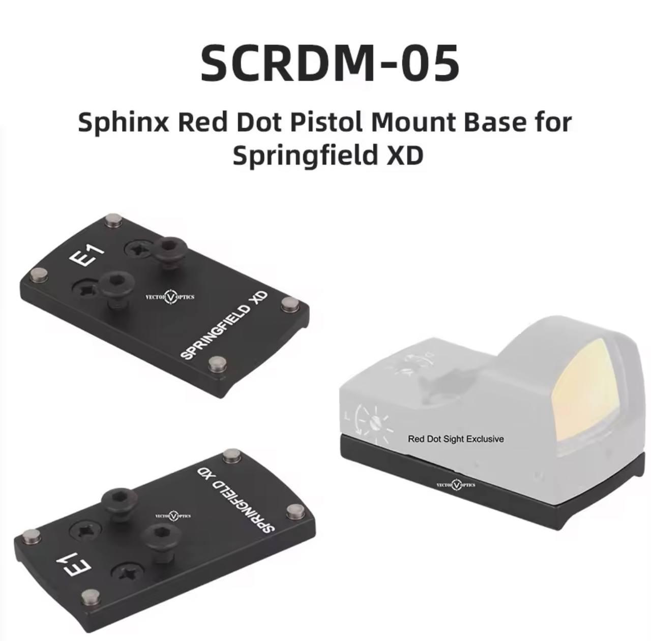 Адаптер на пістолет Vector Optics Springfield XD (42448) - фото 3 Адаптер на пістолет Vector Optics Springfield XD (42448) - фото 3