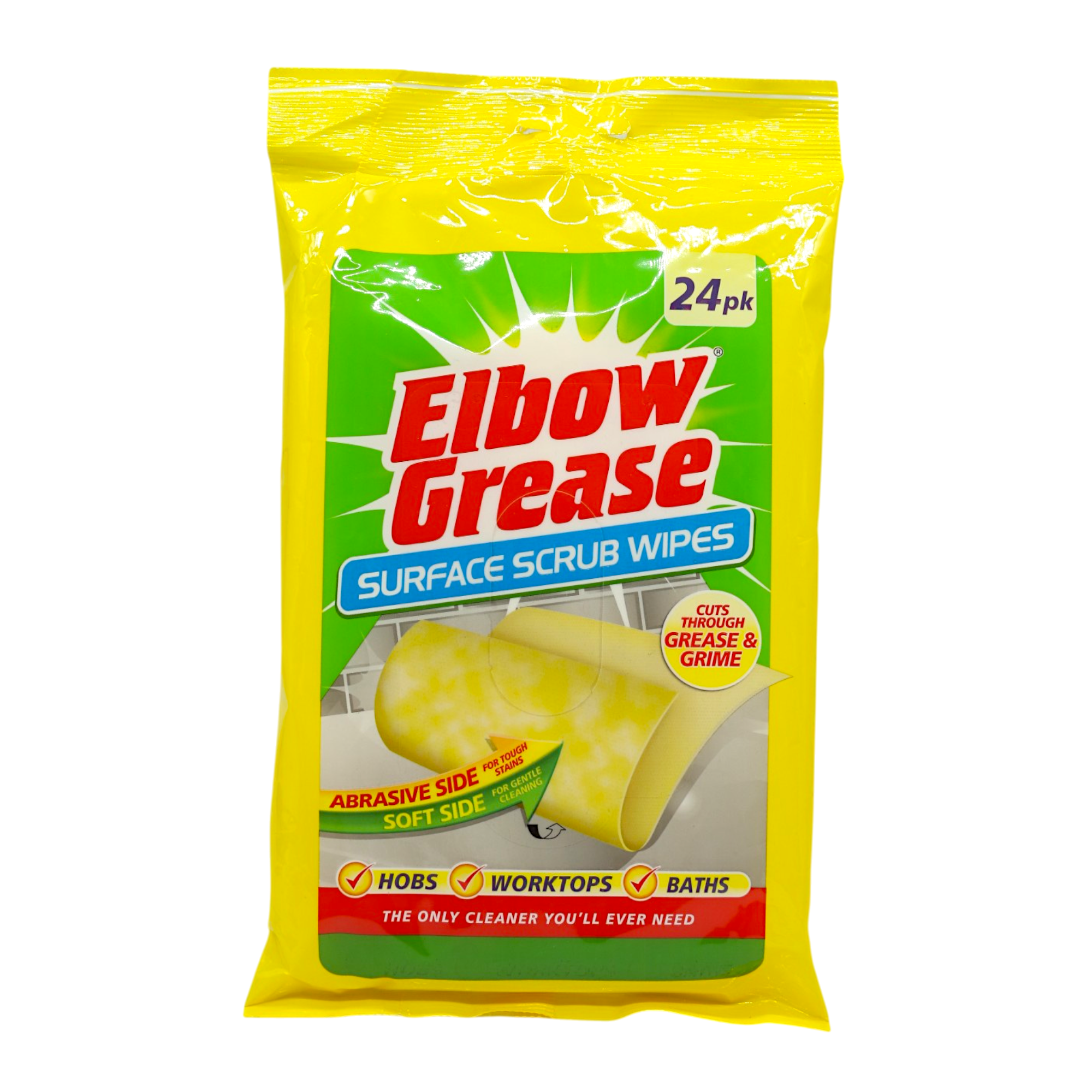 Скраб-салфетки для очистки поверхностей Elbow Grease двусторонние 24 шт. (НФ-00008907)