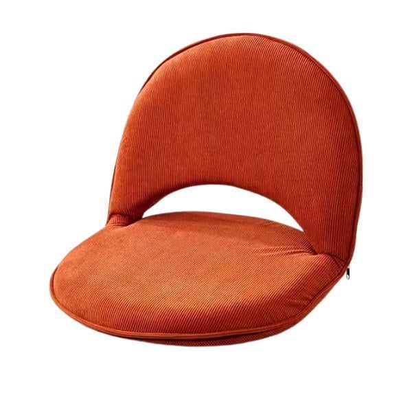 Кресло портативное Лаунж металл/вельвет 47х48х37 см Orange (id2346)