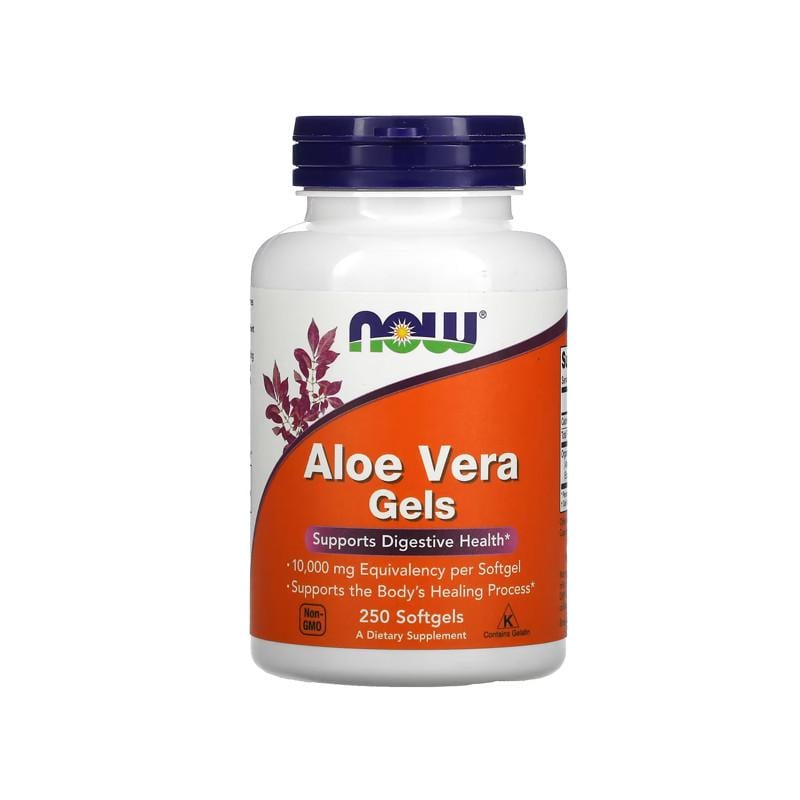 Добавка NOW ALOE VERA 10,000 GELS 250 softgels
