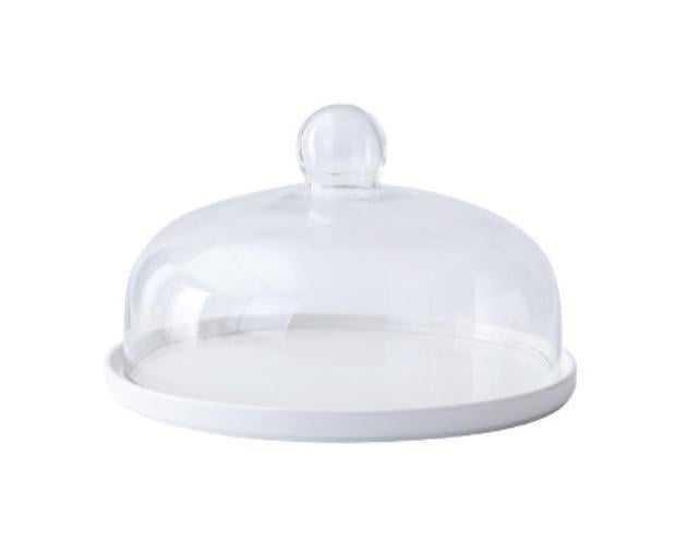 Тортівниця кругла з кришкою Crystal 7 14537 8х18 см (4871218)