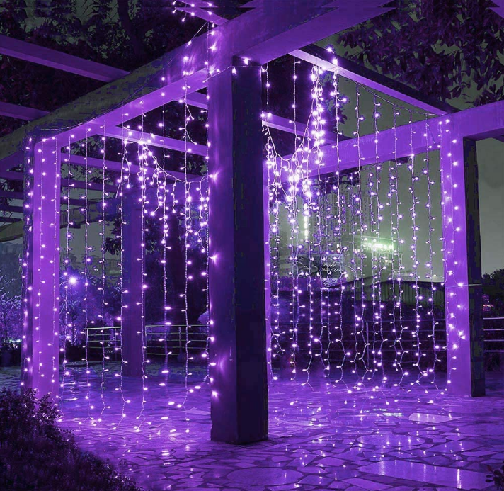 Гірлянда світлодіодна Ltl Бахрома 300 led 3x3 м штора Фіолетовий - фото 8 Гірлянда світлодіодна Ltl Бахрома 300 led 3x3 м штора Фіолетовий - фото 8