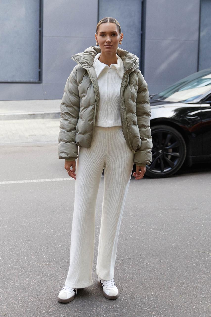 Куртка Seventeen с декоративной вышивкой XXL-3XL Оливковый - фото 4 Куртка Seventeen с декоративной вышивкой XXL-3XL Оливковый - фото 4