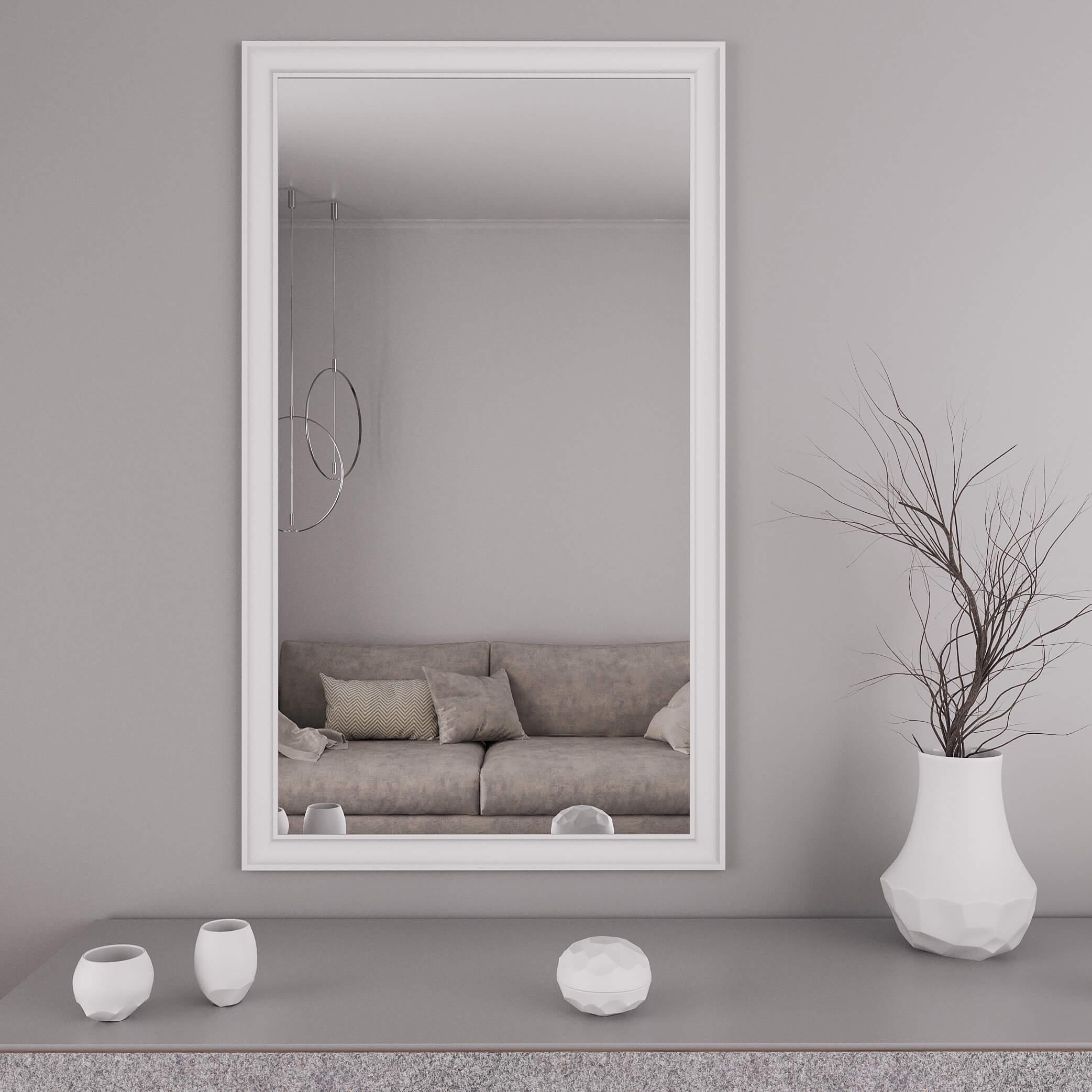 Дзеркало настінне Black Mirror 149x49 см Білий (5022-64)