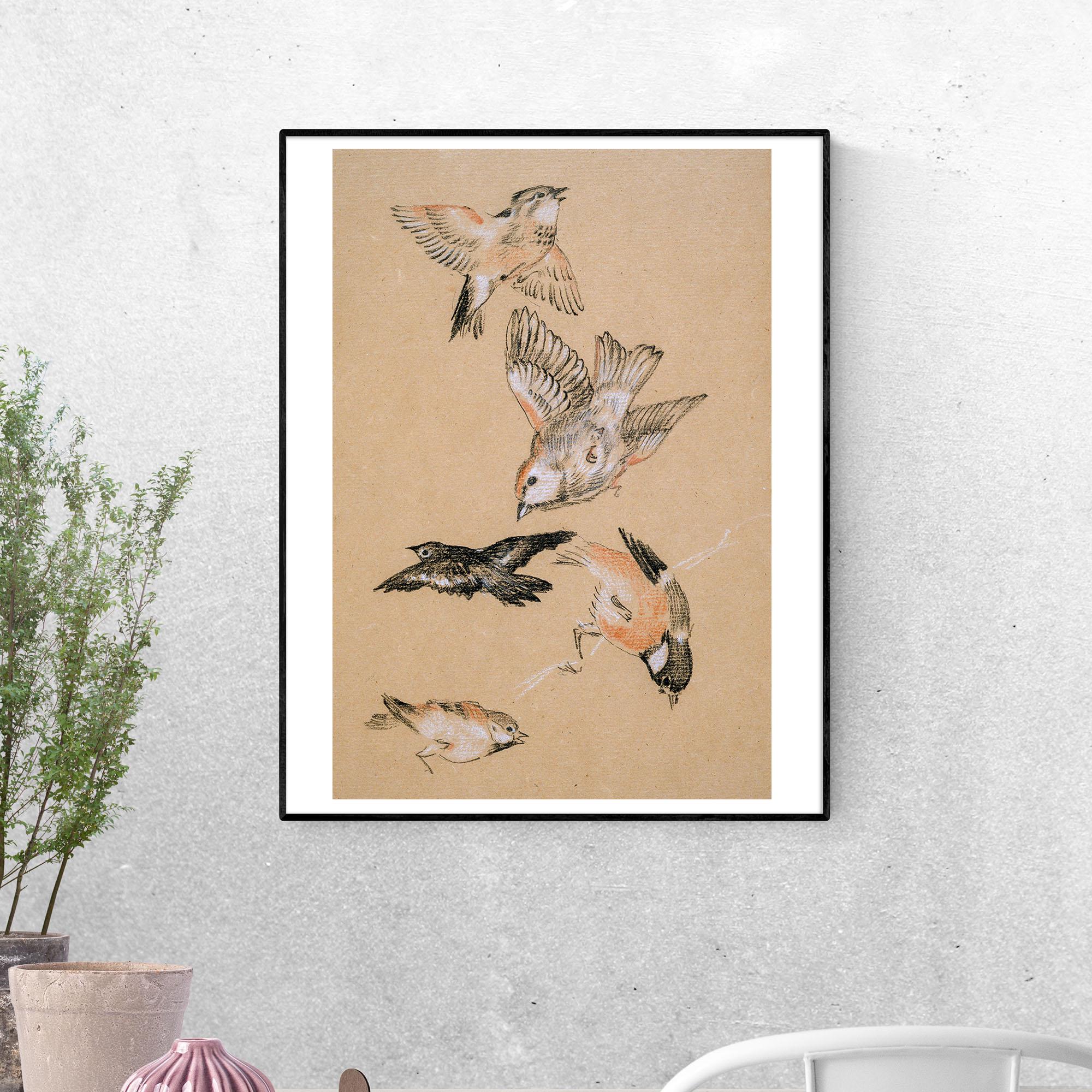 Постер Зяблики 1897 г Сэр Эдвард Бёрн-Джонс формат А-0