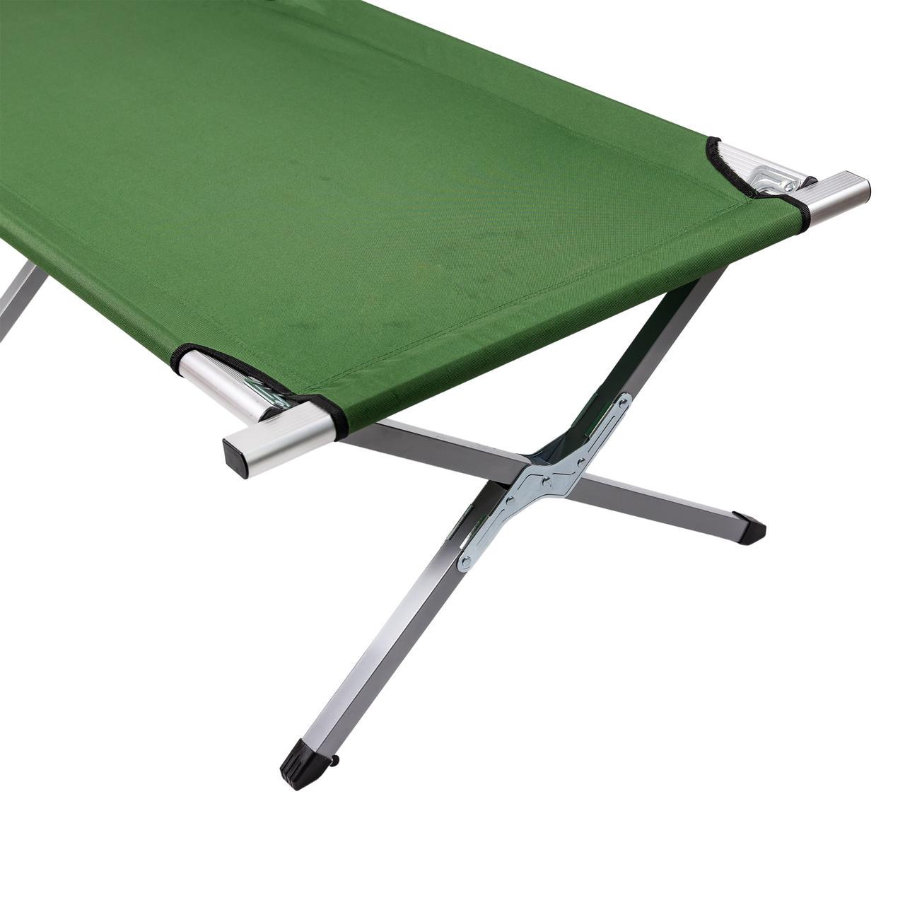 Лежак розкладний туристичний 190х70х44 см Зелений - фото 5 Лежак розкладний туристичний 190х70х44 см Зелений - фото 5