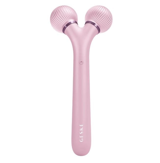 Ролик электронный для лица GESKE Sonic Facial Roller 4в1 ультразвуковой Pink (HB0182)