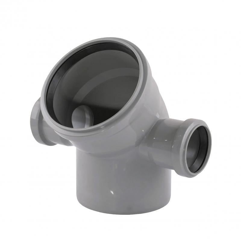 Колено левое/правое TA Sewage 2 110x110х45 мм/2х50х90° (SD00051456)
