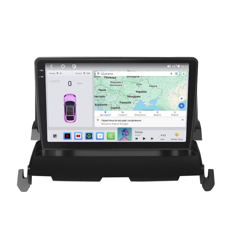 Автомагнітола штатна Lesko QLED CarPlay/4G/Wi-Fi/GPS/360° для Dodge Journey I 2007-2011 4/64Gb 9" (2350387417)