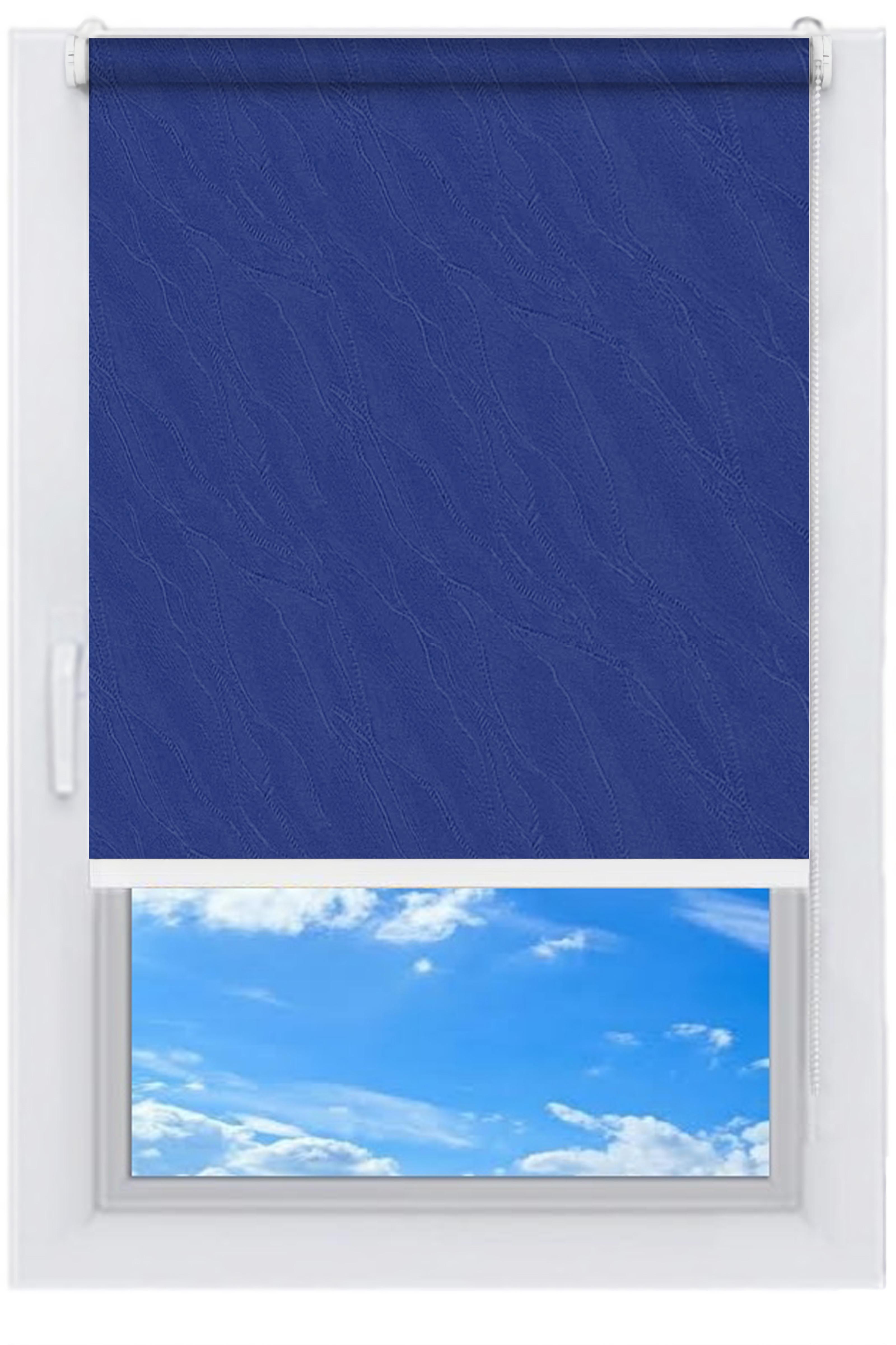 Рулонная штора NewTex Вода 42,5х165 см Синий (2090) - фото 2