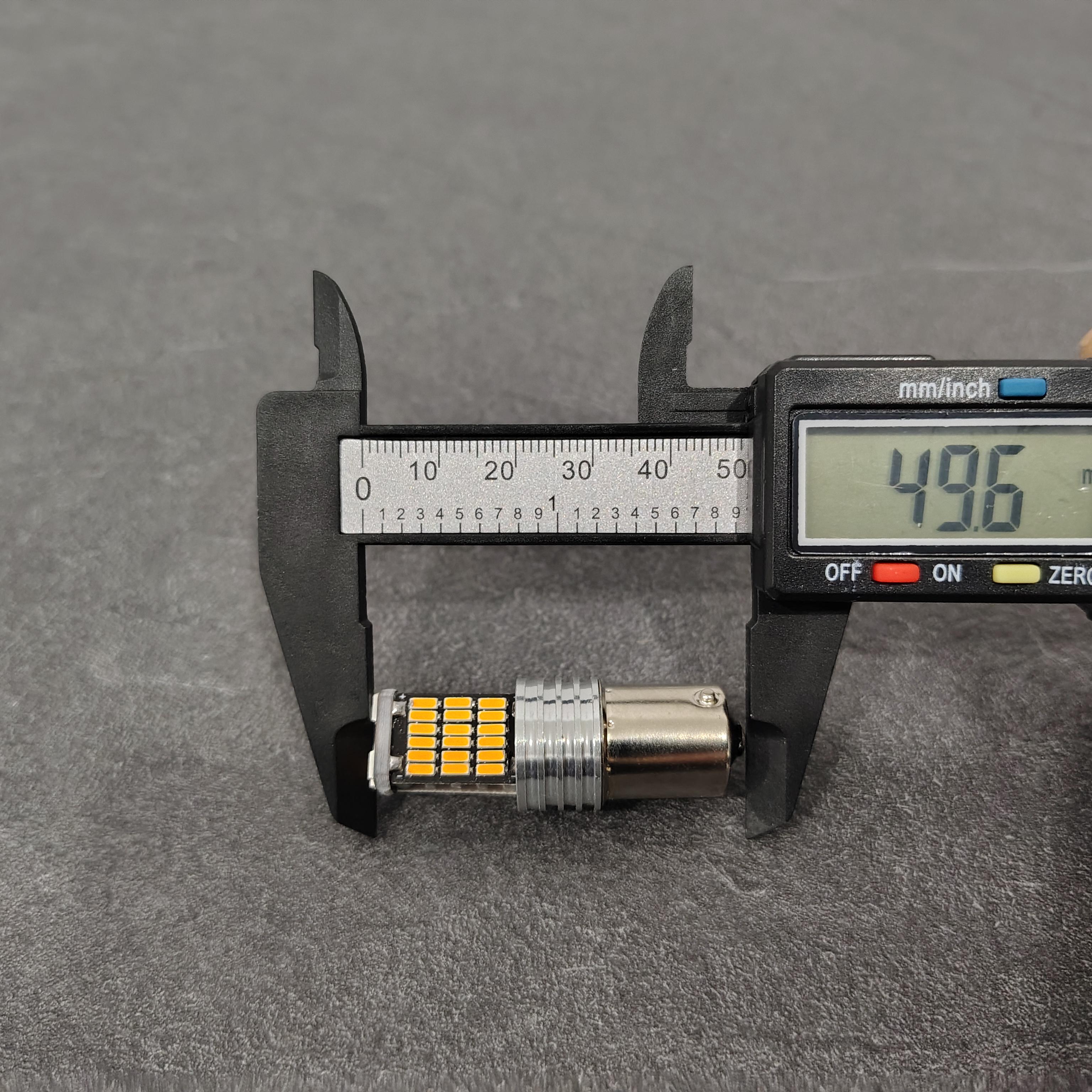 Автолампа BAU15s 1156 PY21W 45SMD 4014 12V 24V LED Желтый (573STORE3) - фото 4