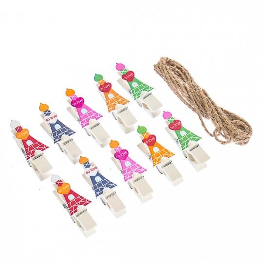 Набор прищепок Эйфелева башня 3 шт. (0466j)