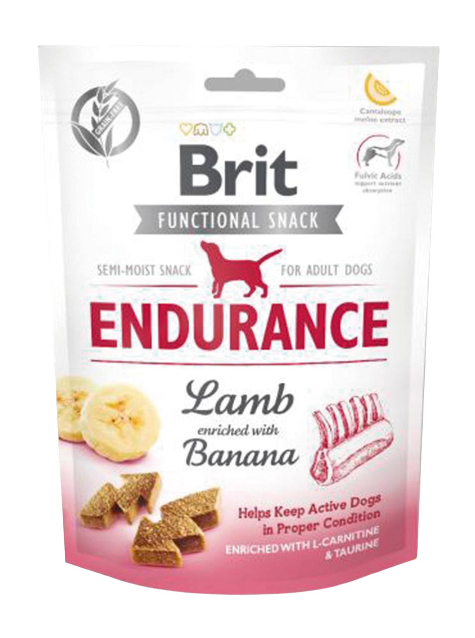 Функциональное лакомство Brit Care Endurance для собак с ягненком и бананом 150 г