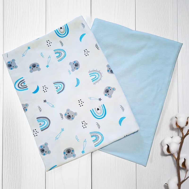 Набор пеленок Bimbo Мишка и радуга 2 шт. (92771)