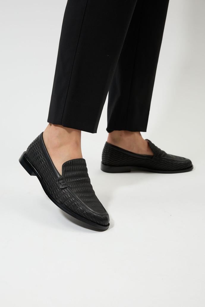 Лоферы женские LONZA р. 40 Черный (188543)