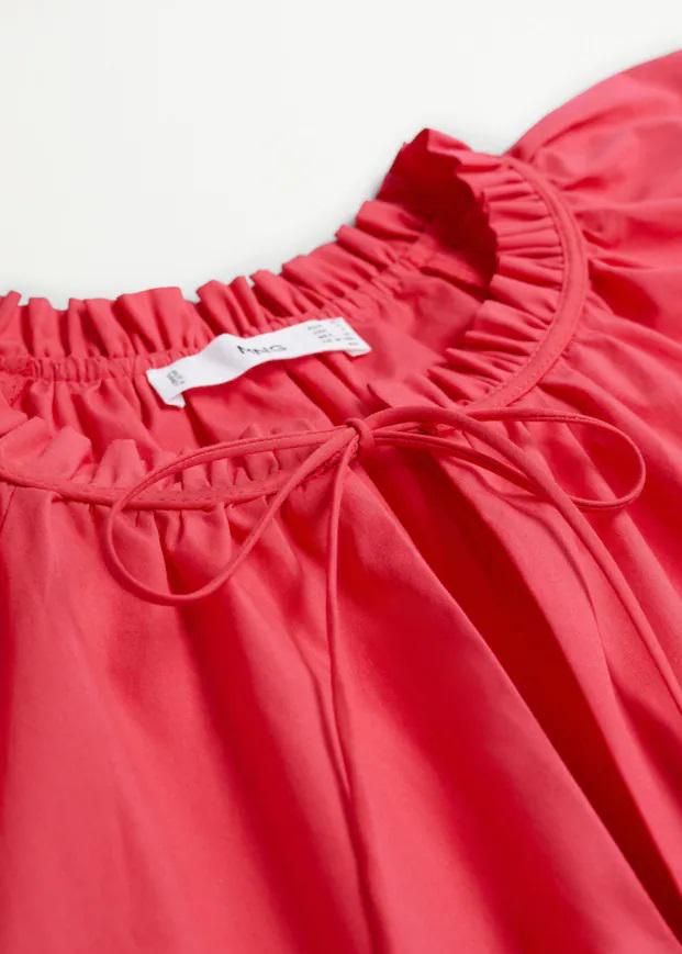 Блузка Mango XL Кораловый (9827863) - фото 5 Блузка Mango XL Кораловый (9827863) - фото 5