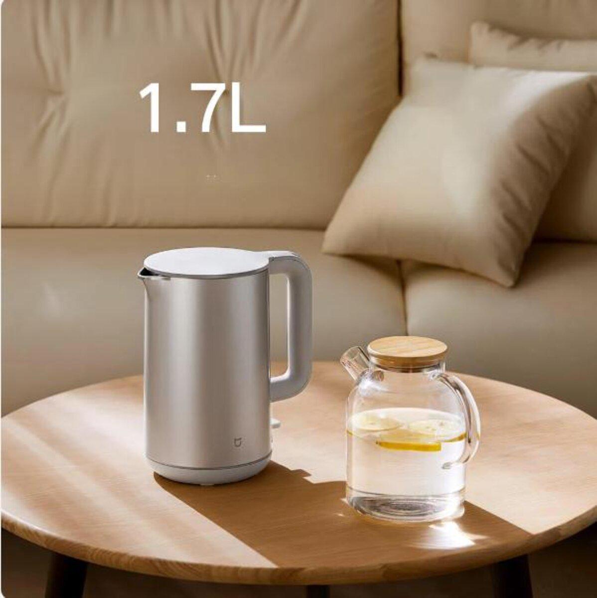 Электрочайник Mijia Smart Electric Kettle S1 с переходником на EU розетку 1,7 л 1800W Silver (BHR8171CH) - фото 5