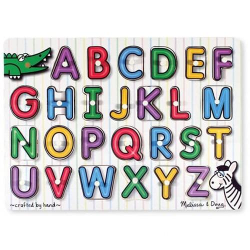 Развивающая игрушка Melissa&Doug деревянная рамка Английский алфавит (MD23272)