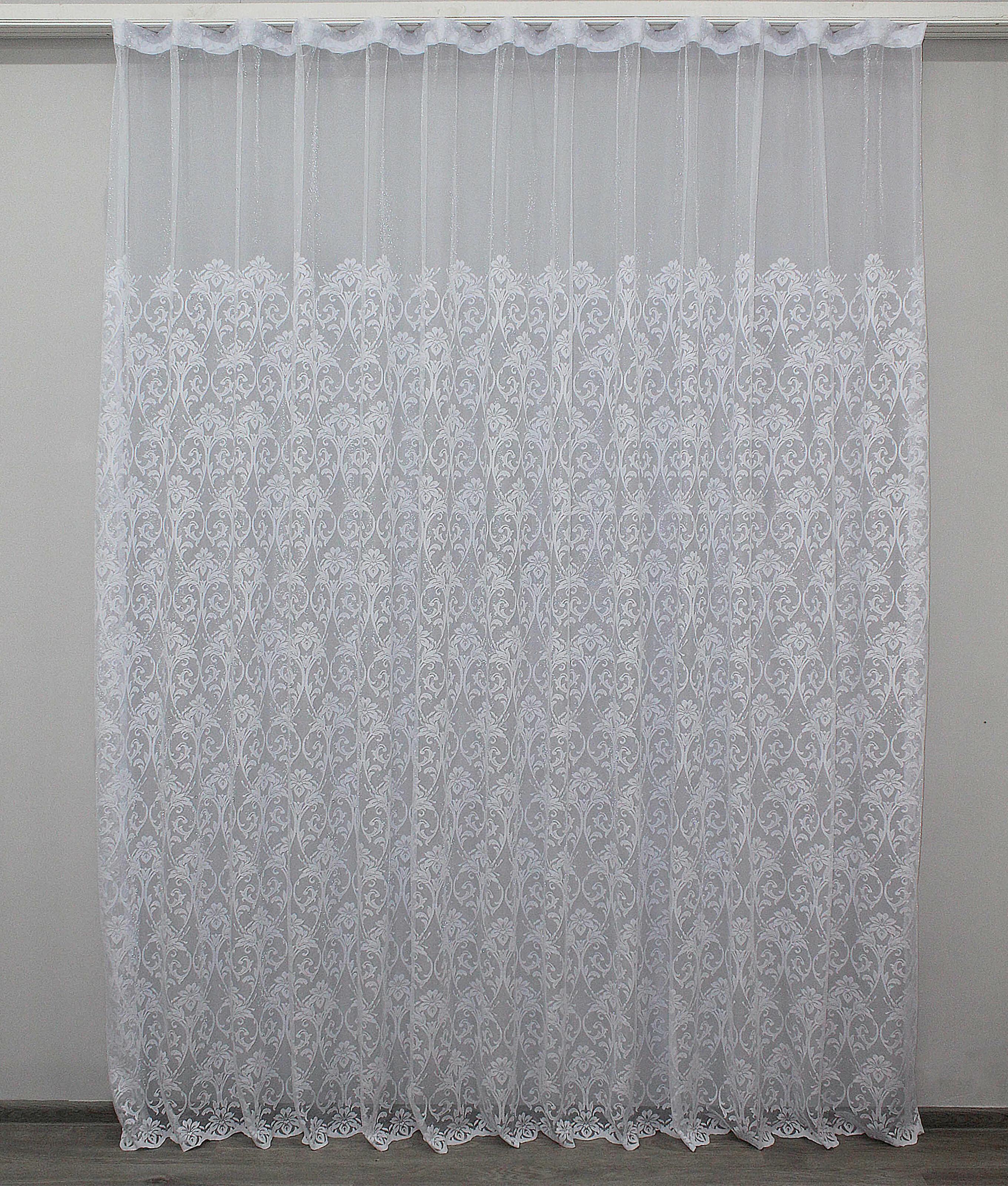 Тюль VR-Textil 1202т Премиум жаккард 300х270 см Белый (40-955) Тюль VR-Textil 1202т Премиум жаккард 300х270 см Белый (40-955)