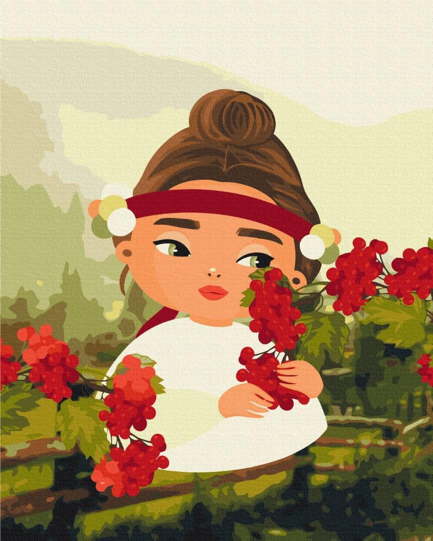 Картина по номерам Brushme Калиновая Украина 50x60 см (BS53235L) Картина по номерам Brushme Калиновая Украина 50x60 см (BS53235L)