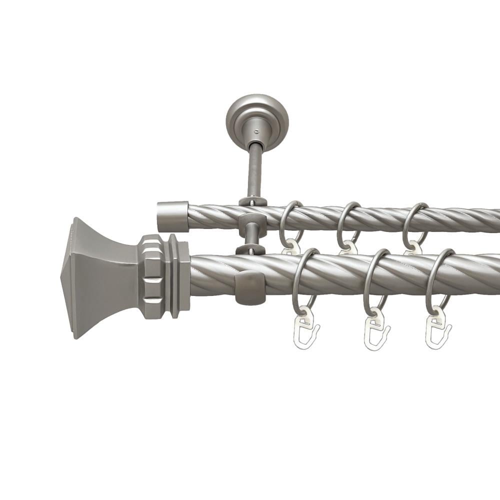 Карниз для штор Orvit Эмпория двухрядный скрученный 25\16 мм 200 см Сатин (00-00023537)