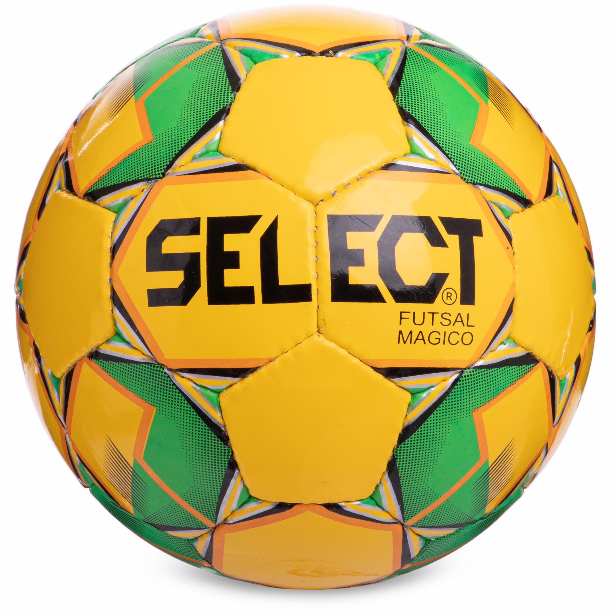 Мяч для футзала Zelart SELECT FUTSAL MAGIO SHINY FB-4804 №4 Желтый/Зеленый (DR008028)