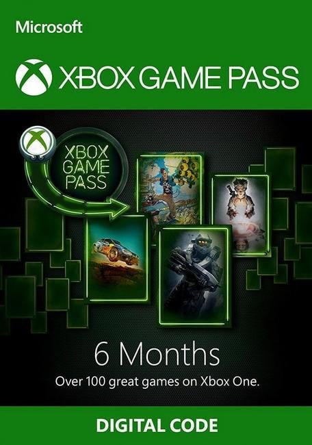 Електронний код-підписка Xbox Game Pass на 6 місяців Xbox One/Series для всіх регіонів та країн