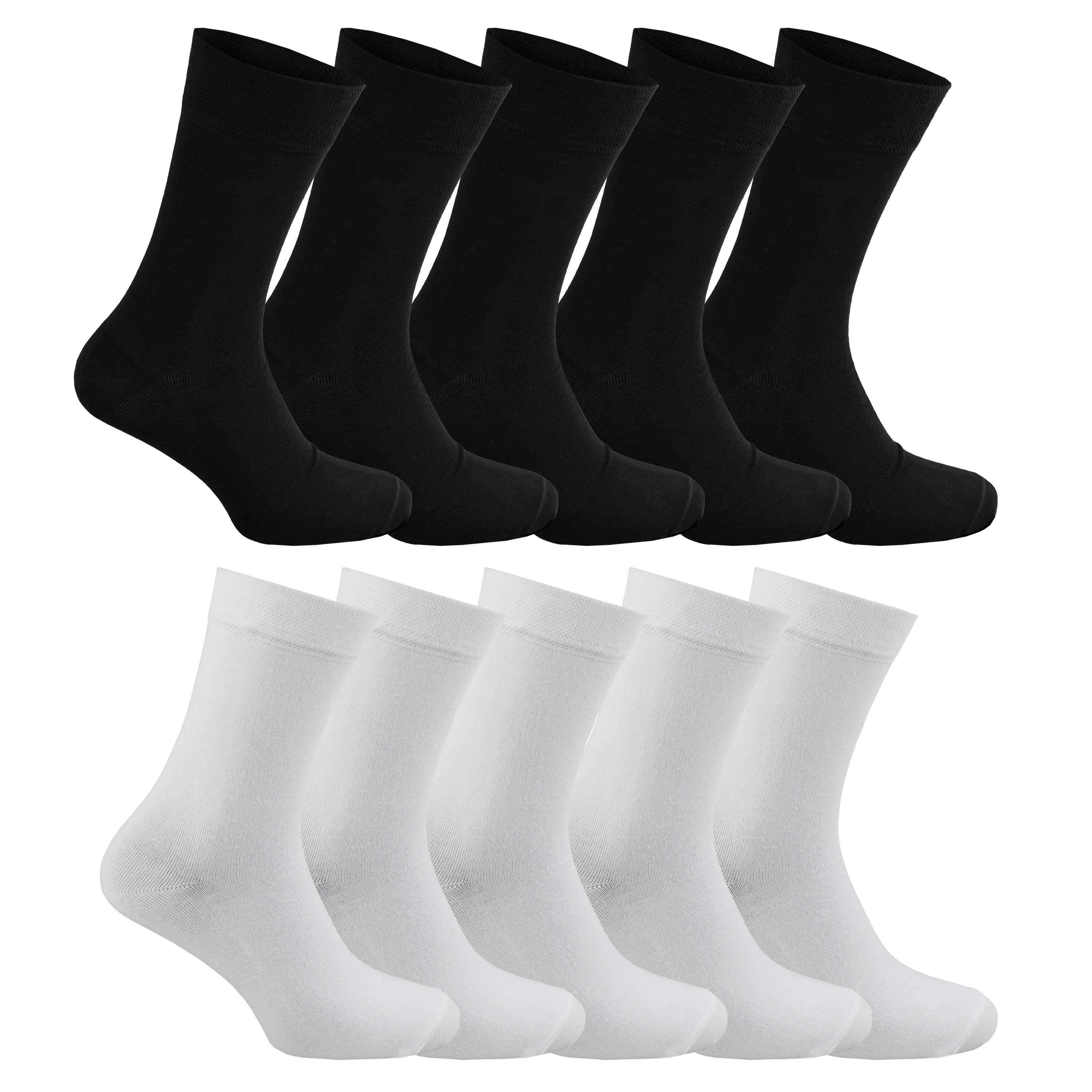 Набор носков классических унисекс Premier Socks Базовый дуэт 5 черных/5 белых р. 36-39