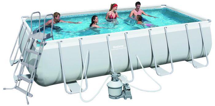Басейн каркасний BestWay з пісочним фільтром насосом 488х274х122 см (56390)